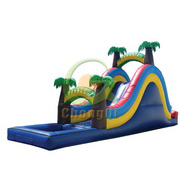 inflatable rock climb slide